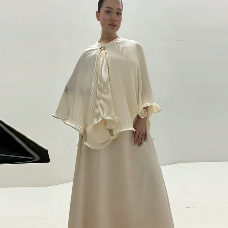 Formal Wear Women Us - طقم فستان أنيق مع شال رومانسي،