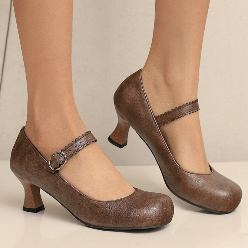 Women Formal Wear With Shoes - أحذية نسائية كلاسيكية ماري جين بكعب