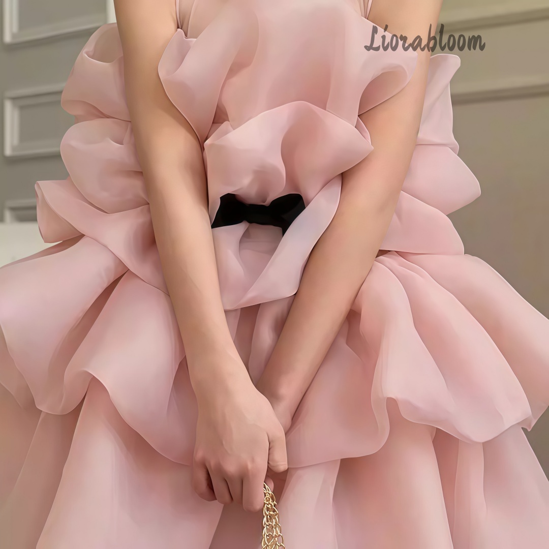 Formal Wear Women Us - فستان سهرة أنيق متعدد الطبقات للفتيات