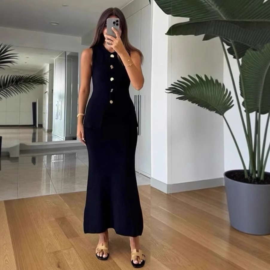 Formal Wear Women Us - جولة الرقبة واحدة الصدر أكمام Bodycon