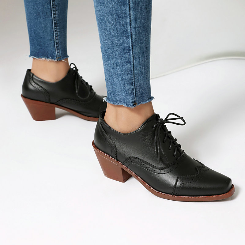 أحذية أكسفورد نسائية ذات مقدمة - مراجعة Pump Heel Block وسعره