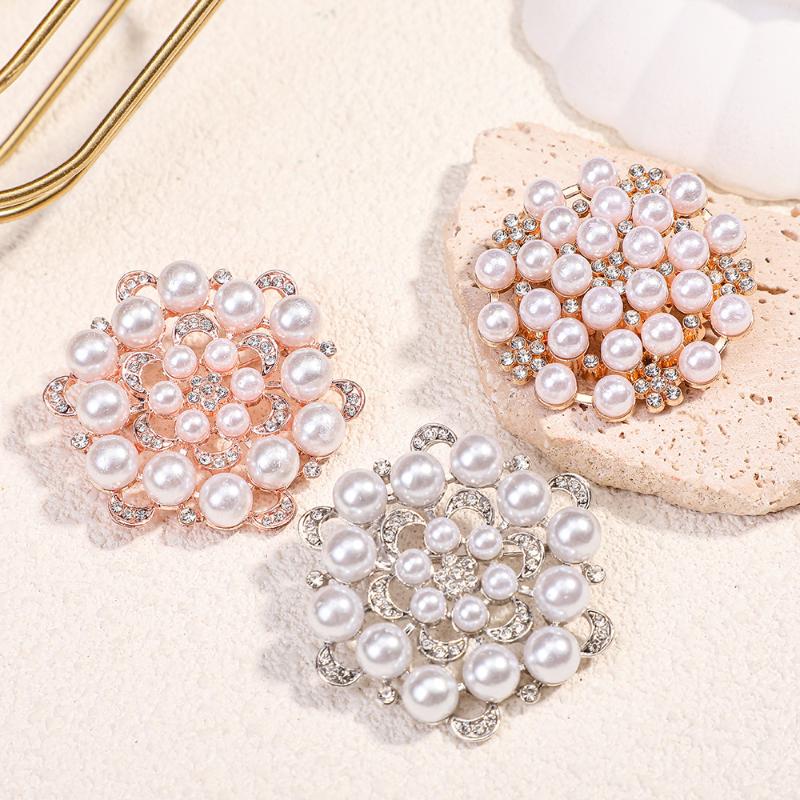 بروش زهرة مزين باللؤلؤ والأحجا - مراجعة Formal Wear Jewelry For Women وسعره