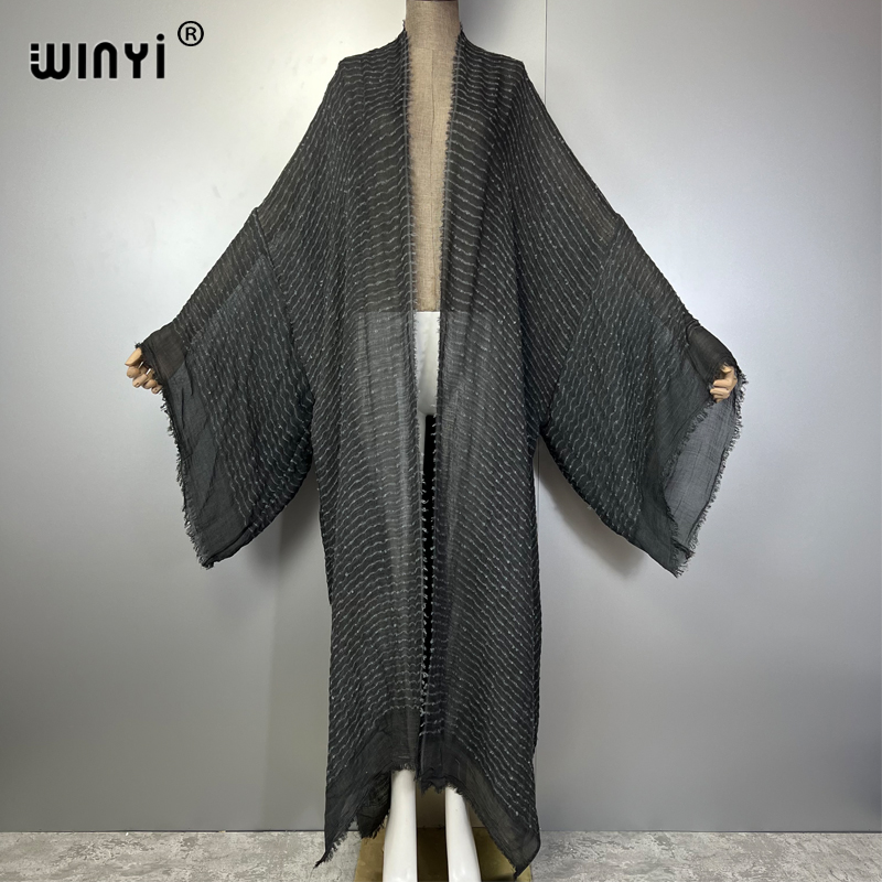 فستان كيمونو بطبعة هندسية من W - مراجعة Young Women'S Formal Wear وسعره