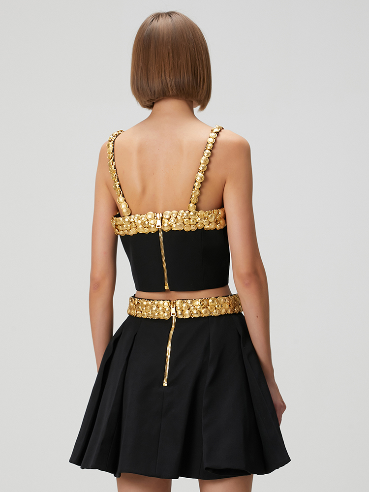 طقم فستان أسود مكون من قطعتين  - مراجعة Women Luxury Formal Wear وسعره