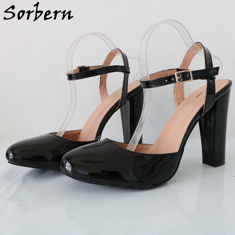 Sorbern-أحذية كعب مكتنزة حزام  - مراجعة Pump Heel Block وسعره