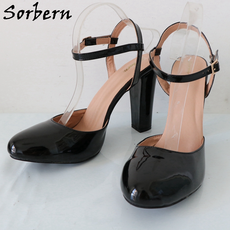 Sorbern-أحذية كعب مكتنزة حزام  - مراجعة Pump Heel Block وسعره