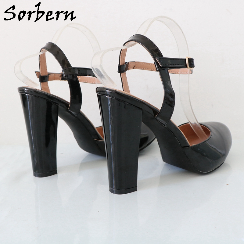 Sorbern-أحذية كعب مكتنزة حزام  - مراجعة Pump Heel Block وسعره