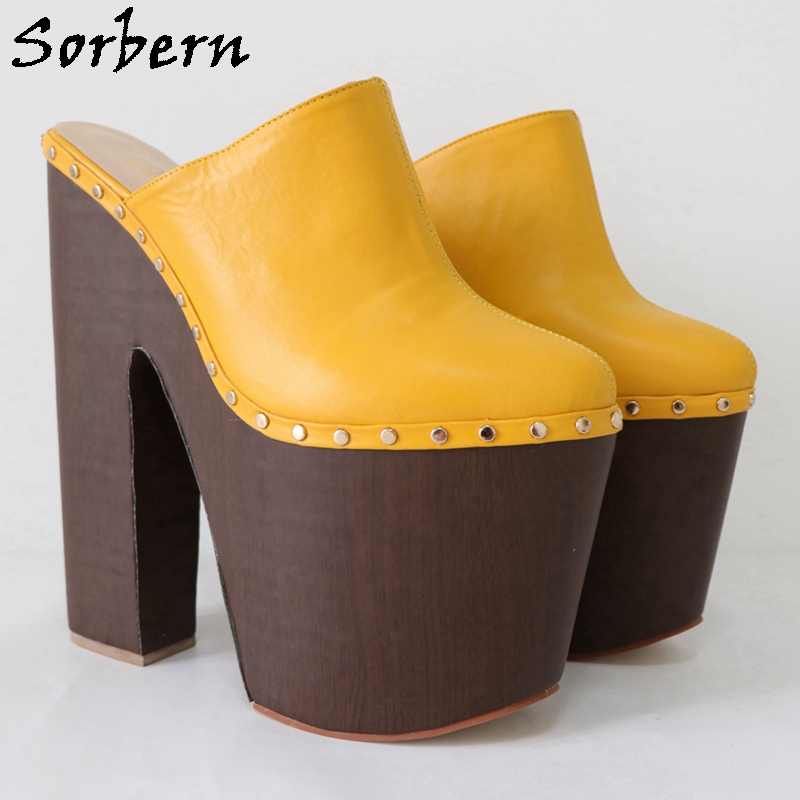 Sorbern الزنجبيل الأصفر حذاء ب - مراجعة Pump Heel Block وسعره