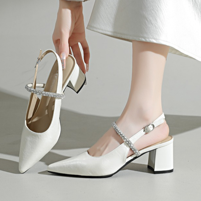 أحذية نسائية بكعب مربع مرصعة ب - مراجعة Women Formal Wear With Shoes وسعره